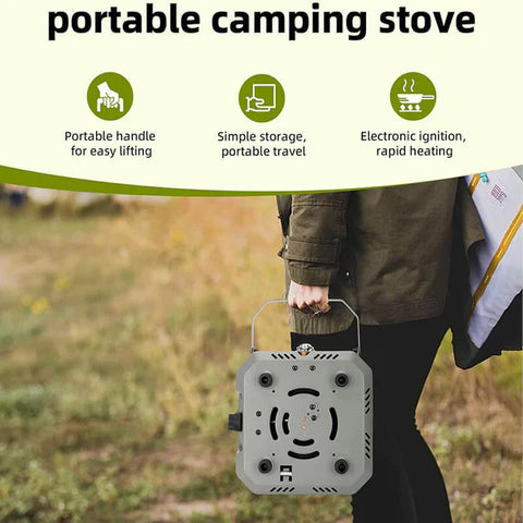 2 Burner Foldable Camping Stove