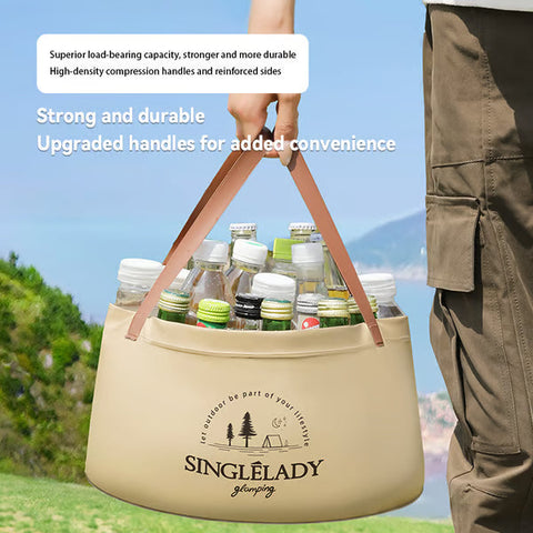 🏆Flash Sale⚡Collapsible Travel Basin – Portable Foldable Bucket for Camping, Laundry & Foot Soaks